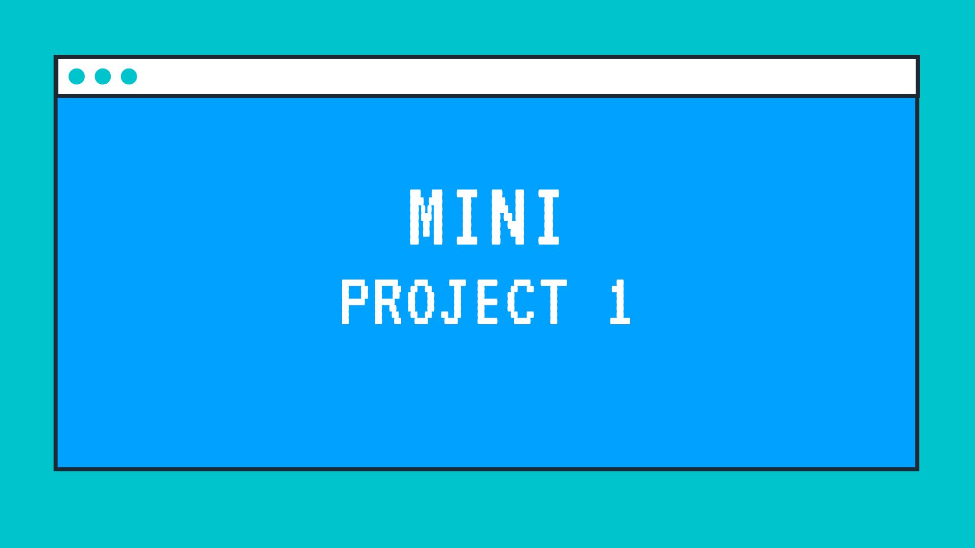 Mini project 1 card with link to deployed website